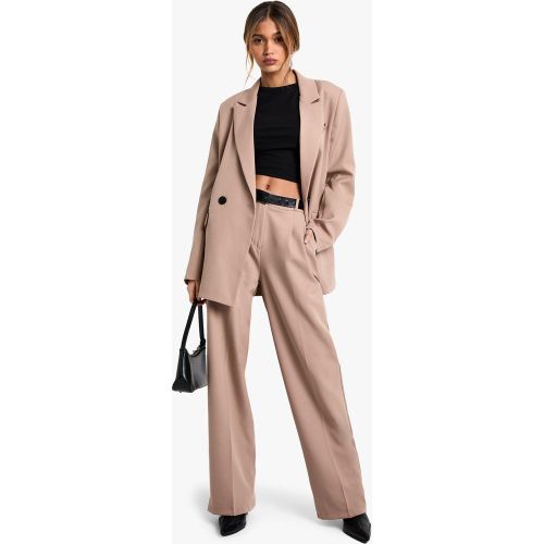 Pantalon De Costume Plissé Tissé - 36 - boohoo - Modalova