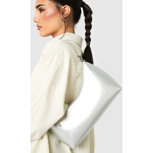 Sac À Main Mé"Tall"isé En Synthétique - One Size - boohoo - Modalova