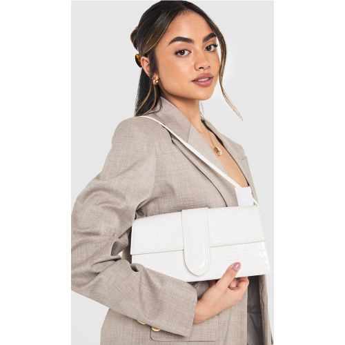 Sac À Main Croco Structuré - One Size - boohoo - Modalova
