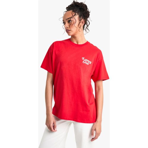 T-Shirt Oversize À Imprimé Lovers Club - S - boohoo - Modalova