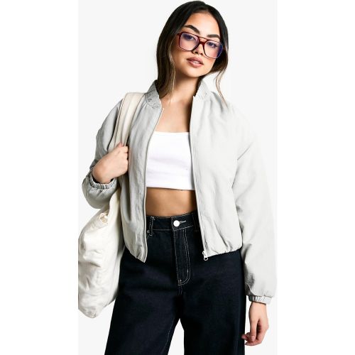Bomber Basique - Gris - 36, Gris - boohoo - Modalova