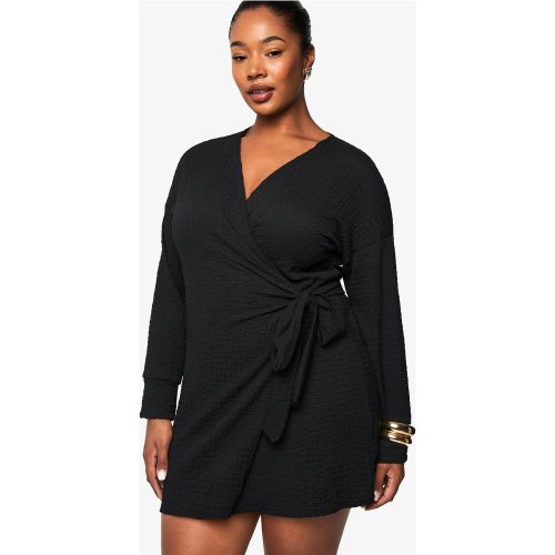 Grande Taille - Robe Courte Texturée - 44 - boohoo - Modalova