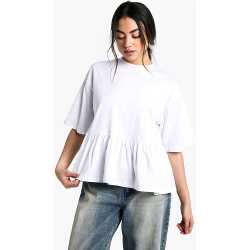 T-Shirt À Ourlet Péplum - 34 - boohoo - Modalova