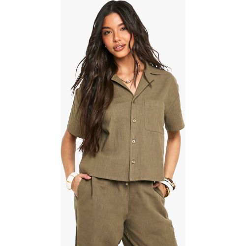 Chemise En Coton Premium À Manches Courtes - 34 - boohoo - Modalova