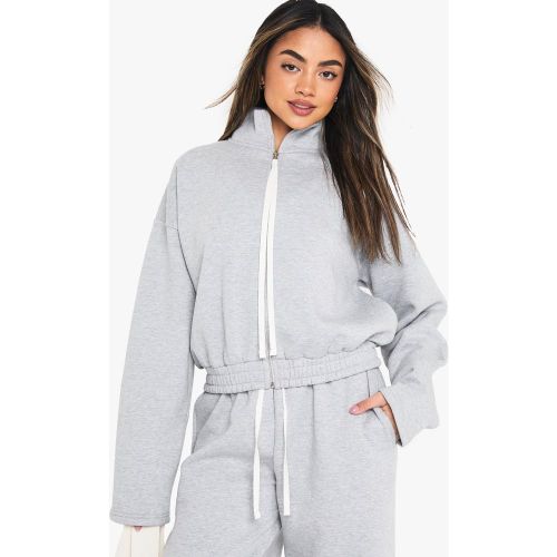 Veste Zippée En Maille Côtelée - Xl - boohoo - Modalova