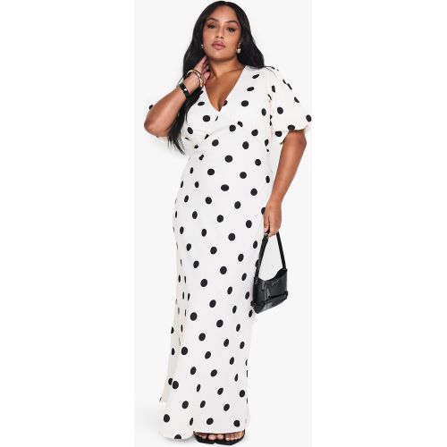 Grande Taille - Robe Longue À Pois - 44 - boohoo - Modalova