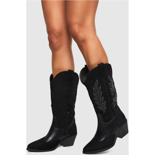 Santiags Texturées - 38 - boohoo - Modalova