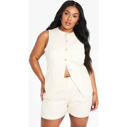 Grande Taille - Gilet De Costume Long Sans Manches - 44 - boohoo - Modalova