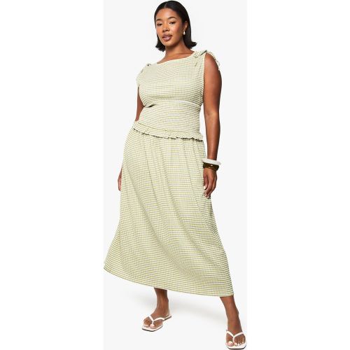Grande Taille - Robe Mi-Longue Froncée - 50 - boohoo - Modalova