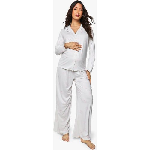 Maternité - Ensemble De Pyjama Avec Chemise À Imprimé Ours - 36 - boohoo - Modalova