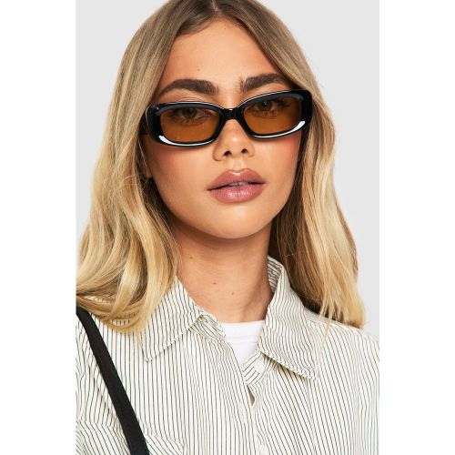 Lunettes De Soleil Rectangulaires - One Size - boohoo - Modalova