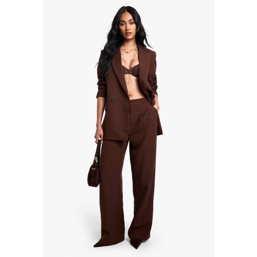 Pantalon De Costume Plissé Tissé - 36 - boohoo - Modalova