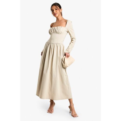 Robe Patineuse Corset Mi-Longue - 36 - boohoo - Modalova