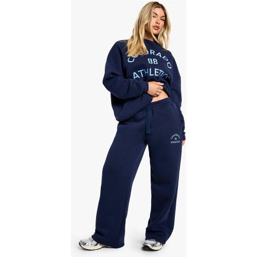 Jogging Droit À Broderie Colorado - S - boohoo - Modalova