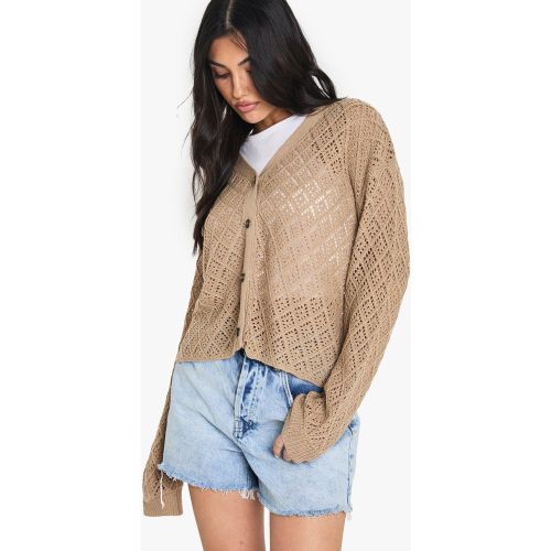 Cardigan En Crochet - S - boohoo - Modalova