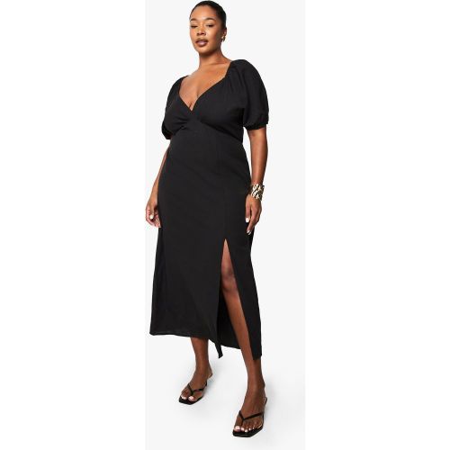 Grande Taille - Robe Mi-Longue À Manches Bouffantes - 44 - boohoo - Modalova