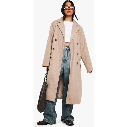 Trench Effet Laine - 36 - boohoo - Modalova