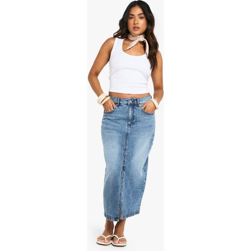 Petite" - Jupe Longue En Jean - 34 - boohoo - Modalova