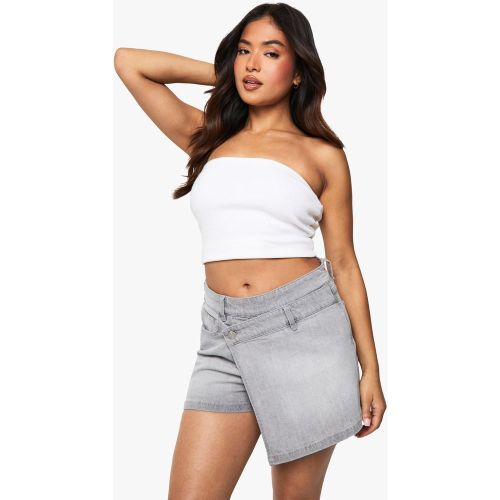 Petite" - Jupe-Short En Jean - 34 - boohoo - Modalova