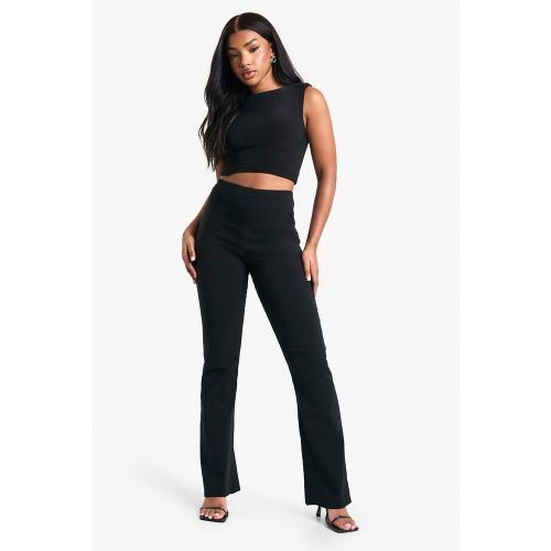 Pantalon Flare Taille Haute - 34 - boohoo - Modalova