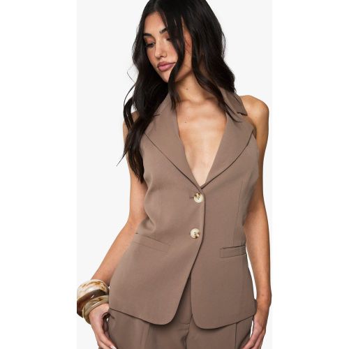Gilet De Costume À Dos Nu Sans Manches - 36 - boohoo - Modalova