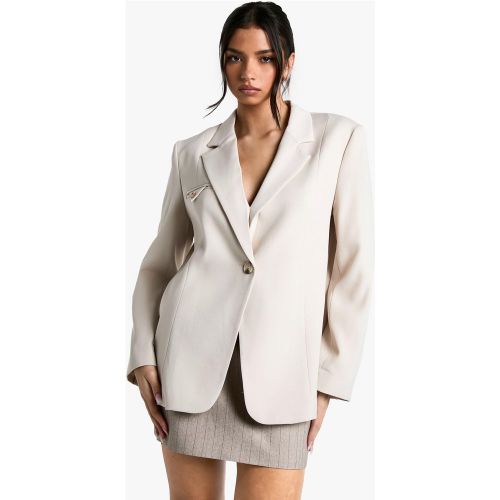 Blazer Oversize Habillé À Épaulettes - 36 - boohoo - Modalova