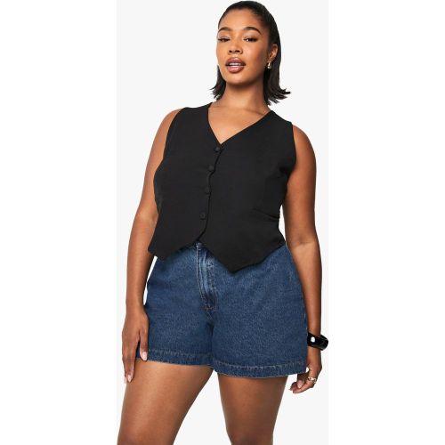 Grande Taille - Short Mom En Jean - 44 - boohoo - Modalova