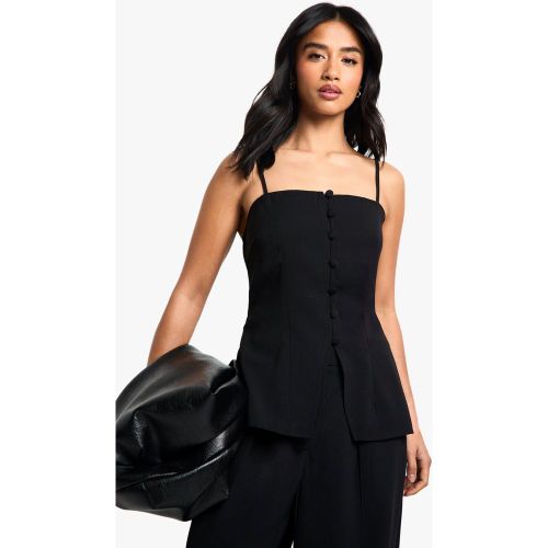 Petite" - Top De Tailleur Tissé - 34 - boohoo - Modalova