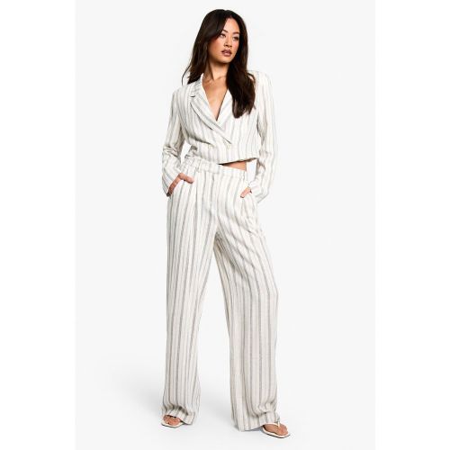Tall" - Pantalon Large À Rayures - 36 - boohoo - Modalova
