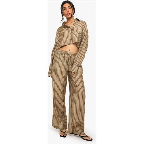 Ensemble Avec Chemise Rayée Et Pantalon Large - 34 - boohoo - Modalova