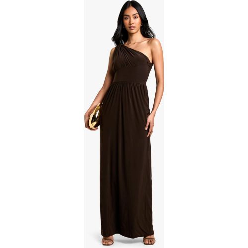 Robe Asymétrique Longue Soyeuse - 36 - boohoo - Modalova
