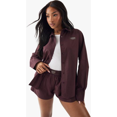 Chemise Confort À Slogan - 42 - boohoo - Modalova
