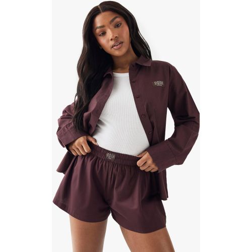 Short Confort En Popeline - 34 - boohoo - Modalova