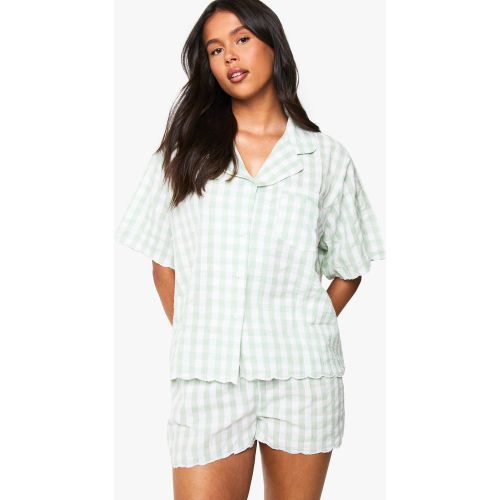 Ensemble De Pyjama À Imprimé Vichy - 34 - boohoo - Modalova