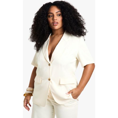 Grande Taille - Blazer À Manches Courtes - 44 - boohoo - Modalova