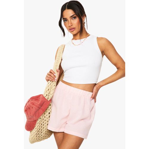 Petite" - Short À Imprimé Vichy - 36 - boohoo - Modalova
