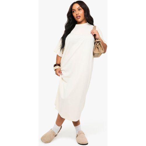 Grande Taille - Robe T-Shirt Oversize Mi-Longue - 44 - boohoo - Modalova