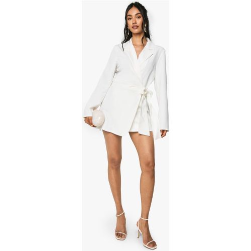 Robe Blazer Drapée - 38 - boohoo - Modalova