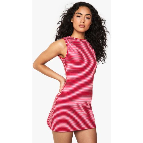 Robe Courte Rayée Sans Manches - 36 - boohoo - Modalova