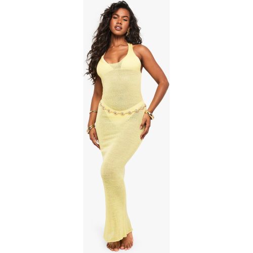 Robe Longue De Plage Torsadée - S - boohoo - Modalova