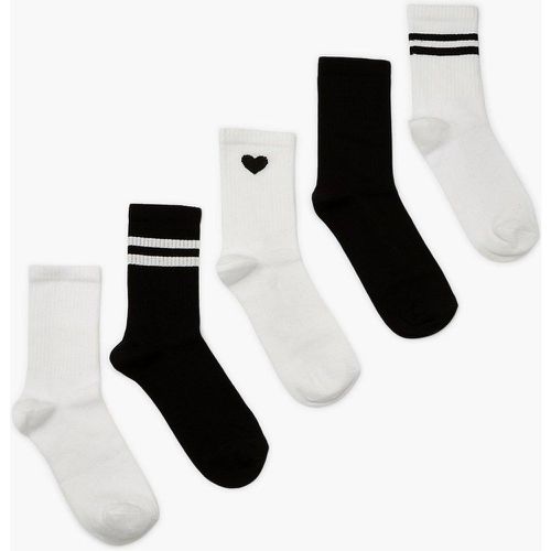 Lot De 5 Paires De Chaussettes Sport - boohoo - Modalova