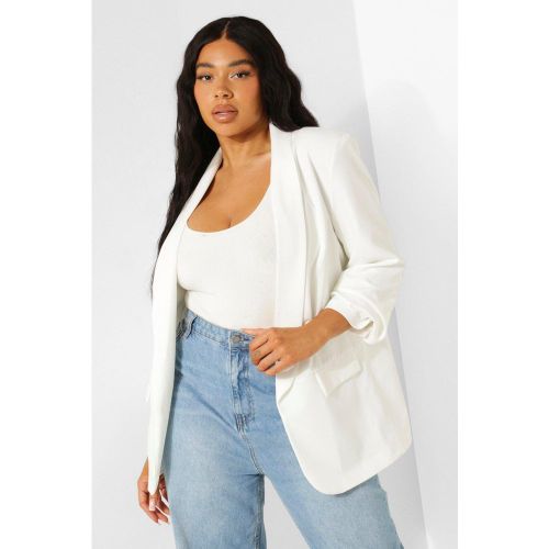 Grande Taille - Blazer À Manches Froncées - 44 - boohoo - Modalova