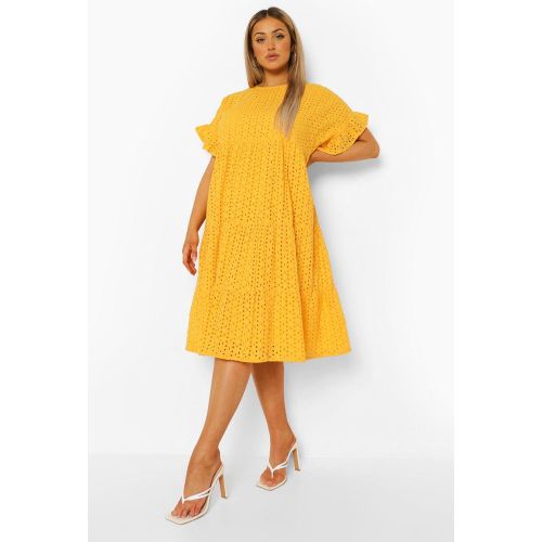 Grande Taille - Robe Mi-Longue À Détails Volantés - 48 - boohoo - Modalova