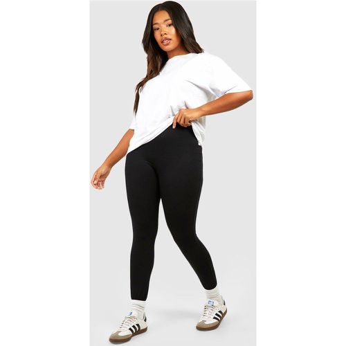 Grande Taille - Legging Basique En Coton Mélangé - 44 - boohoo - Modalova