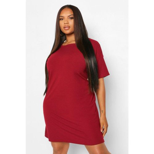 Grande Taille - Robe T-Shirt Oversize - 44 - boohoo - Modalova