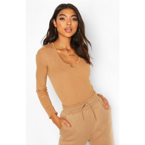 Tall" - Body Côtelé À Encoche - Xl - boohoo - Modalova