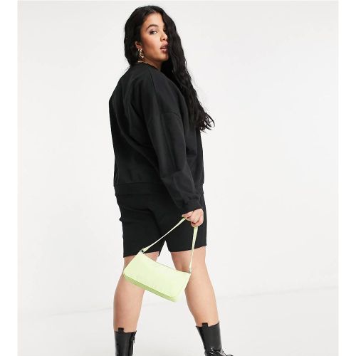 ASOS DESIGN Curve - Survêtement avec sweat-shirt et short legging côtelé - ASOS Curve - Modalova