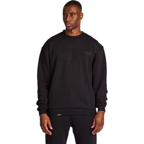 Style haut de gamme et sobriété Le sweat-shirt Street Cartel RUSSO arbore un imprimé en relief ton sur ton sur la poitrine et sur l’arrière pour - 317371345080930 - Modalova