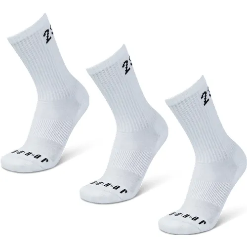 Everyday Cushioned Crew 3 Pack Unisexe Chaussettes - Blanc - Taille: 35 - 38 - Foot Locker - Jordan - Modalova