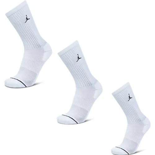 Everyday Cushioned Crew 3 Pack Unisexe Chaussettes - Blanc - Taille: 35 - 38 - Foot Locker - Jordan - Modalova